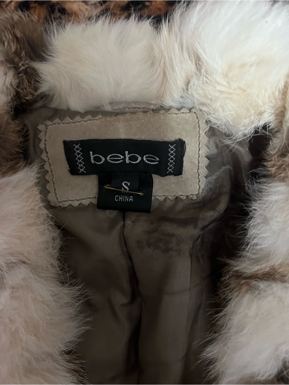 Y2k Bebe Suede & Rabbit Fur Jacket - Picture 4 of 6